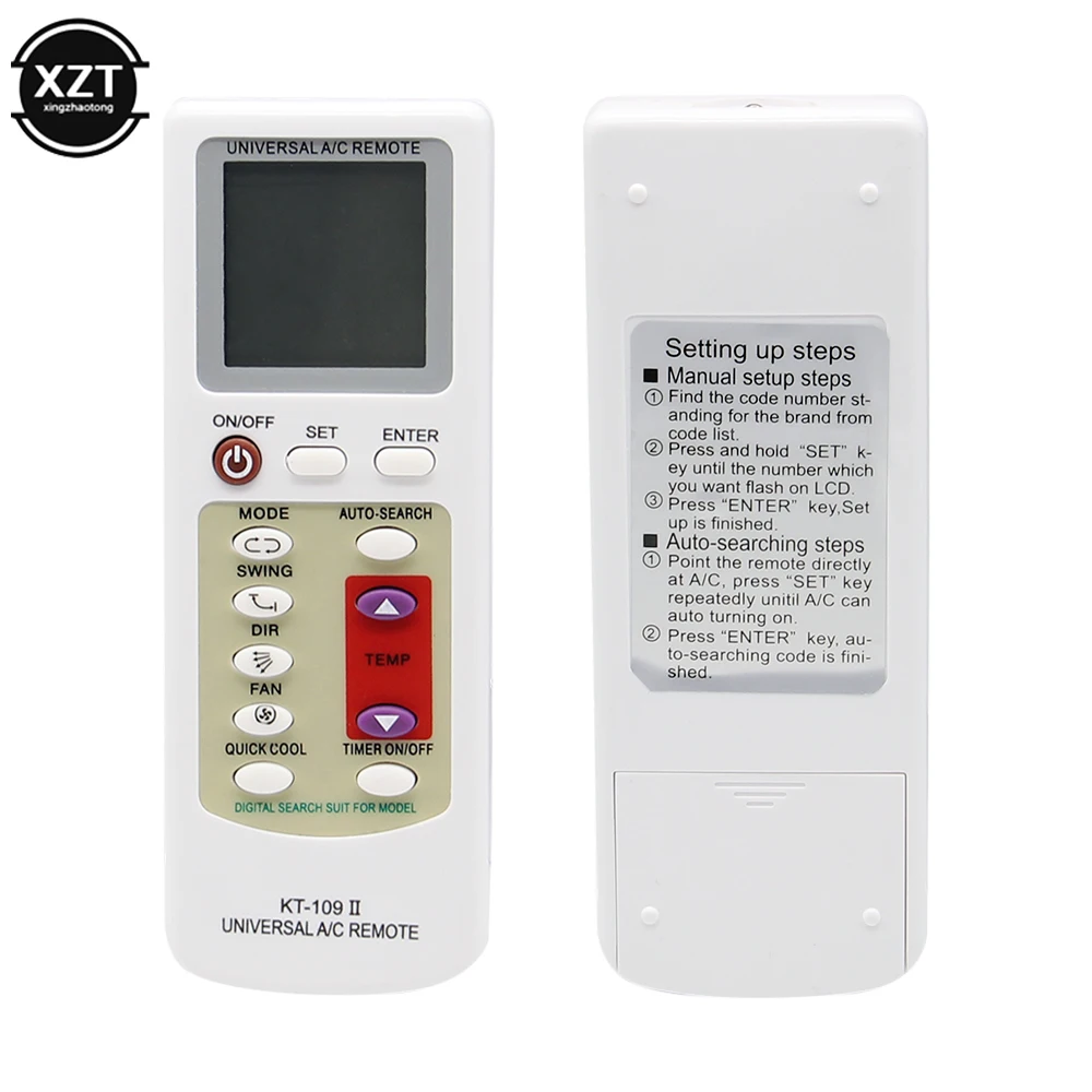 KT-109II Global Universal Replacement Air Conditioner Parts Accessories A/C Remote Control LCD Display Max 12m Remote with Base
KT-109II Global Universal Replacement Air Conditioner Parts Accessories A/C Remote Control LCD Display Max 12m Remote with Base