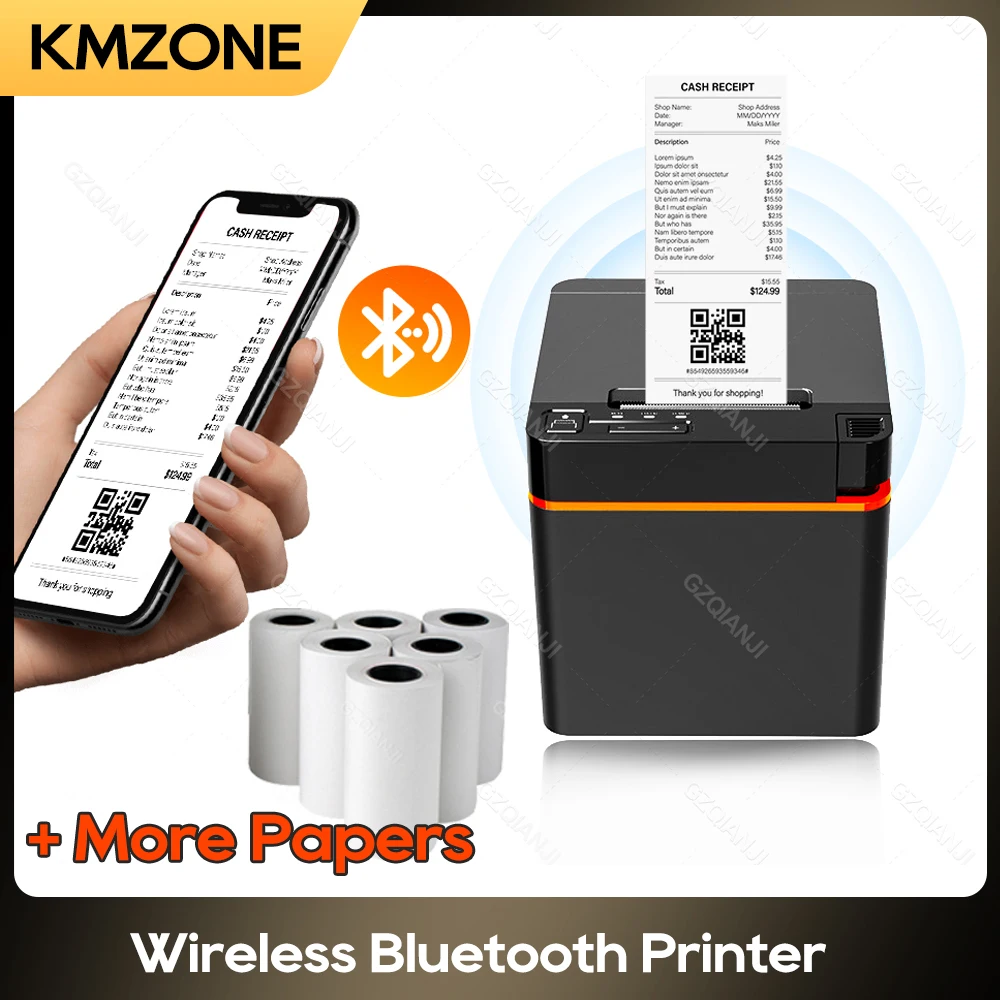 58mm Receipt Printer Bluetooth Mini Destop Ticket Thermal Printing Wifi Android iOS 2 inch Printer Machine for Small Business
58mm Receipt Printer Bluetooth Mini Destop Ticket Thermal Printing Wifi Android iOS 2 inch Printer Machine for Small Business