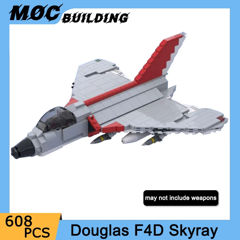 MOC Douglas F4D Skyray Building Block Bricks Jet Model 1:35 Minifigure Scale Aircraft DIY Assembly Puzzle Kid Toys Gifts 608PCS
MOC Douglas F4D Skyray Building Block Bricks Jet Model 1:35 Minifigure Scale Aircraft DIY Assembly Puzzle Kid Toys Gifts 608PCS