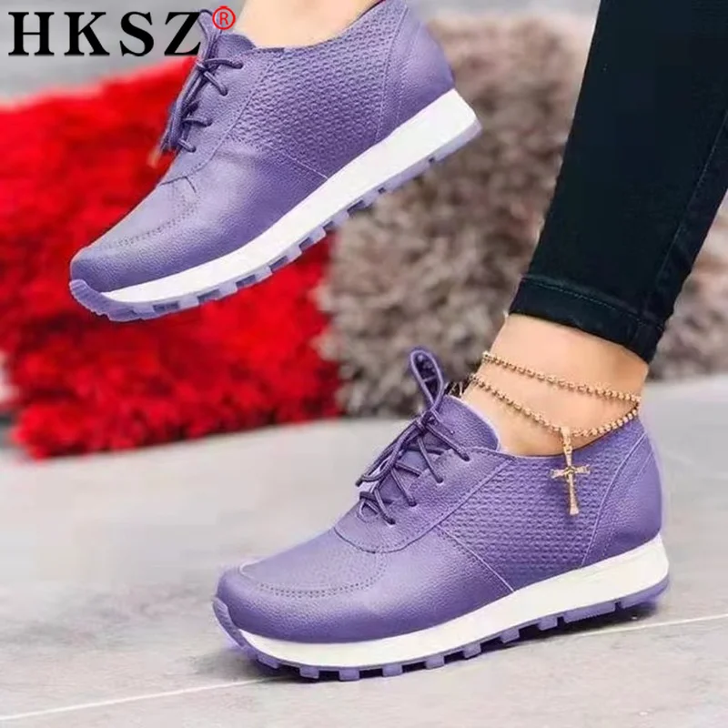 2022 Women's Sneakers Comfortable Shoes Woman Sneakers Lace Up Sneakers for Women Solid Color Zapatillas Mujer Female Flat Shoes
2022 Women's Sneakers Comfortable Shoes Woman Sneakers Lace Up Sneakers for Women Solid Color Zapatillas Mujer Female Flat Shoes