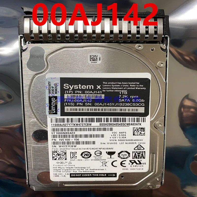 Оригинальный новый жесткий диск для Lenovo X3650M5, 1 ТБ, SATA, 2,5 дюйма, 7200 об/мин, 64 Мб, серверный HDD 00AJ141 00AJ142 00AJ145
Оригинальный новый жесткий диск для Lenovo X3650M5, 1 ТБ, SATA, 2,5 дюйма, 7200 об/мин, 64 Мб, серверный HDD 00AJ141 00AJ142 00AJ145