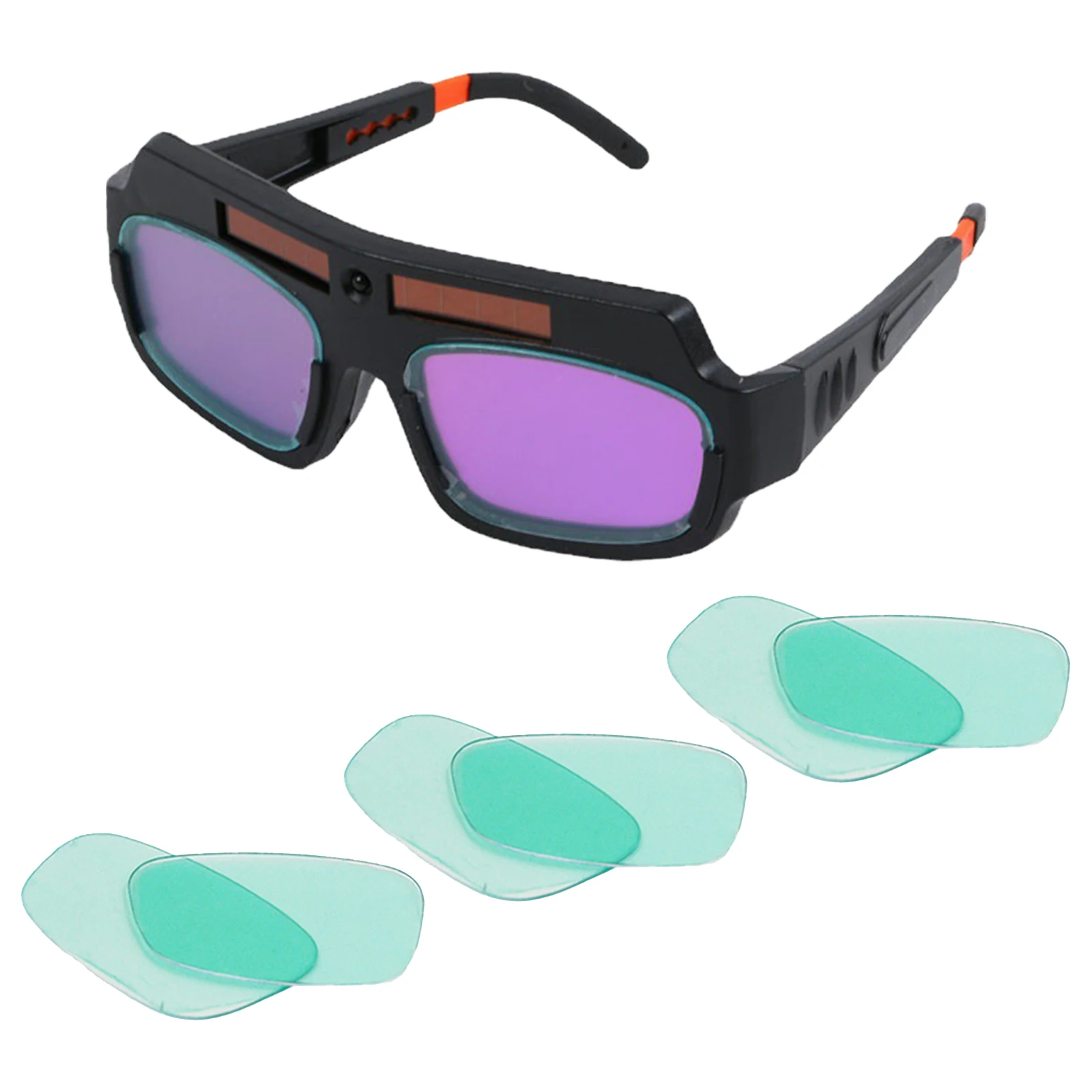 Solar Auto Darkening Welding Welder Glasses With 6PCS Protective Lenses For Electric Welding Gas Welding Cutting
Solar Auto Darkening Welding Welder Glasses With 6PCS Protective Lenses For Electric Welding Gas Welding Cutting
