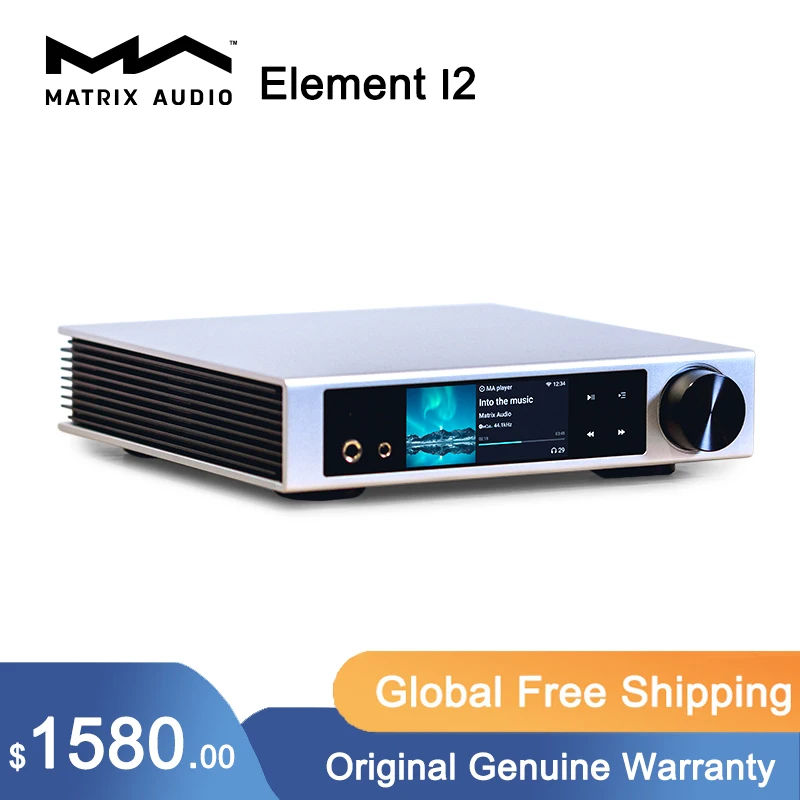Matrix Element I2 Music Streamer HDMI ARC Player ES9038Q2M DAC Headphone Amplifier
Matrix Element I2 Music Streamer HDMI ARC Player ES9038Q2M DAC Headphone Amplifier