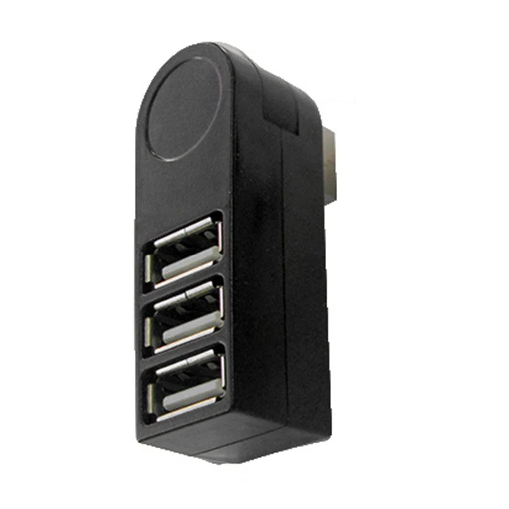 

Мини-разветвитель с 3 портами USB 2,0, вращающийся разветвитель, адаптер, концентратор для ПК, ноутбука, Mac 6J16
