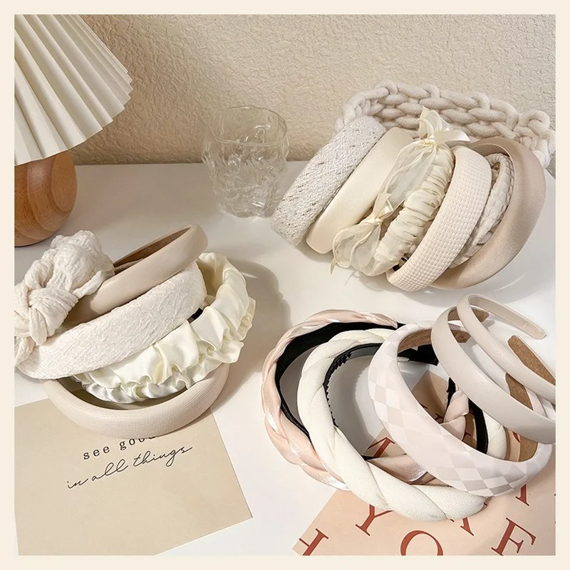 Cream Hairbands for Women Ribbon Headband Trendy Assorted Fabric Head Bands Hair Accessories for Girls Womans Headbands Gifts
Cream Hairbands for Women Ribbon Headband Trendy Assorted Fabric Head Bands Hair Accessories for Girls Womans Headbands Gifts