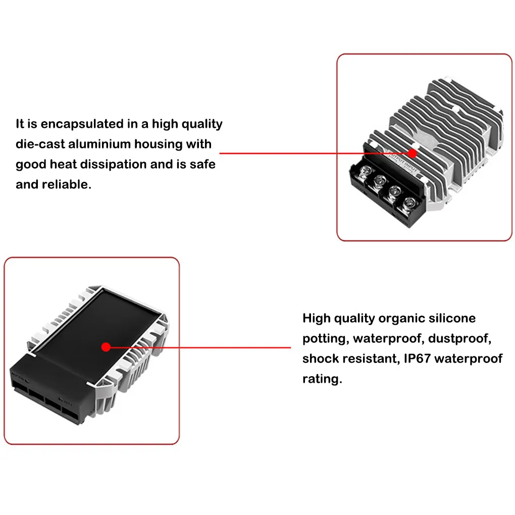 Universal Car Truck 24V to 12V Voltage Converter Stepdown Module Power Supply Automobile Upgrade Accessories Type 1
Universal Car Truck 24V to 12V Voltage Converter Stepdown Module Power Supply Automobile Upgrade Accessories Type 1