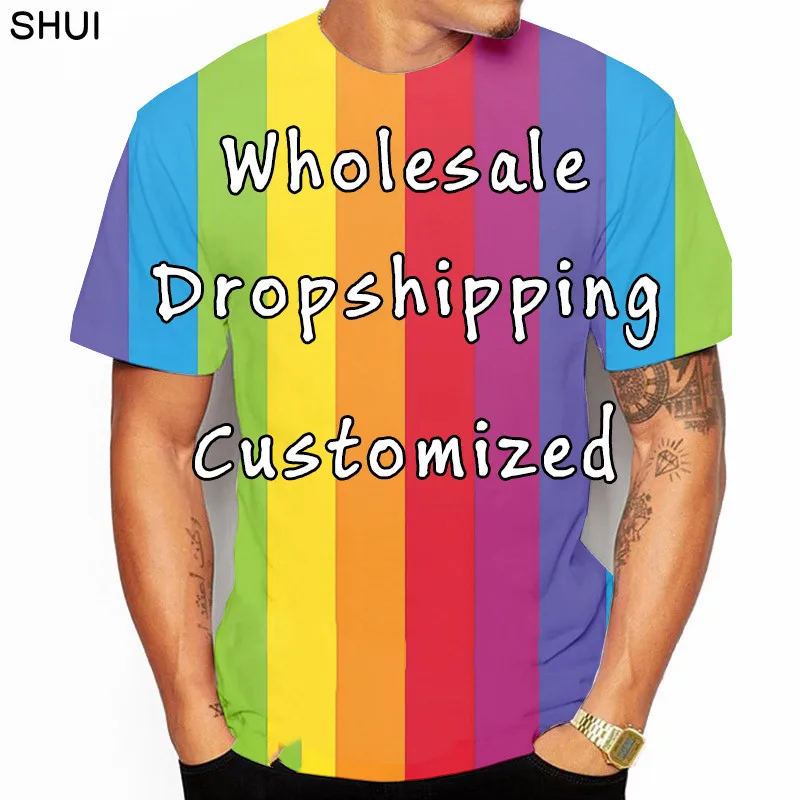 SHUI 2022 New Summer DIY Custom Design Your Own Style Polyester 3D Printed T Shirts Men's Hip Hop T-Shirts Women's Unisex Tops
SHUI 2022 New Summer DIY Custom Design Your Own Style Polyester 3D Printed T Shirts Men's Hip Hop T-Shirts Women's Unisex Tops