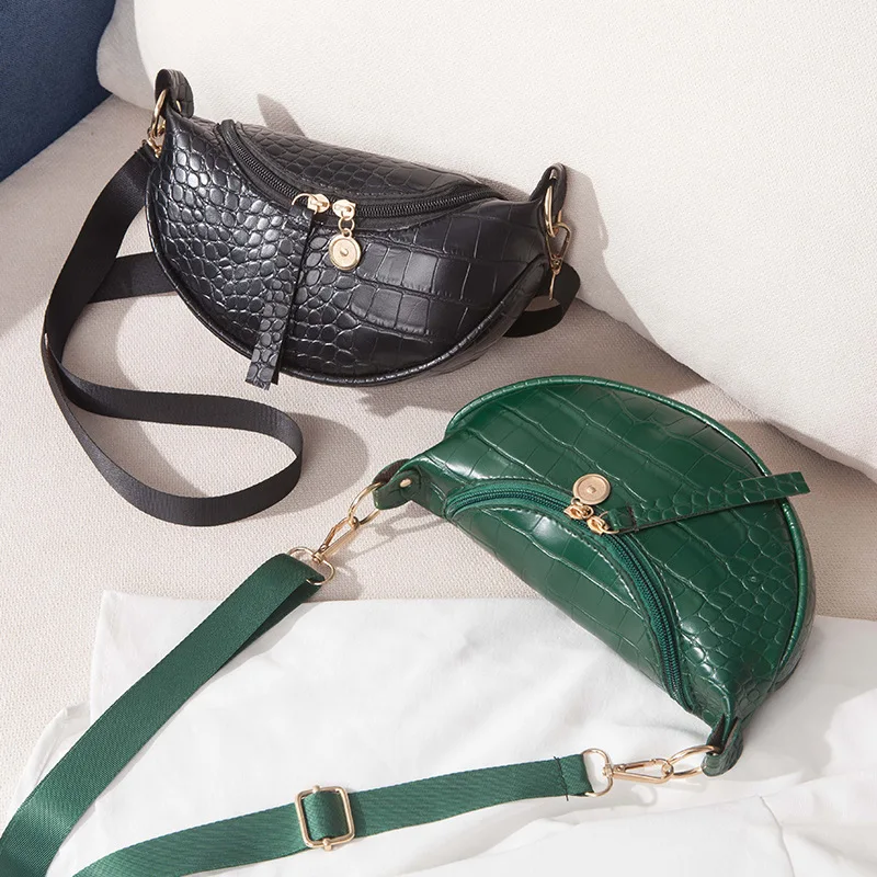 PU Leather Trend Women's Bag 2022 New Fashion Chest Bag Crocodile Pattern Zipper Women's Shoulder Messenger Bag Luxury Handbags
PU Leather Trend Women's Bag 2022 New Fashion Chest Bag Crocodile Pattern Zipper Women's Shoulder Messenger Bag Luxury Handbags