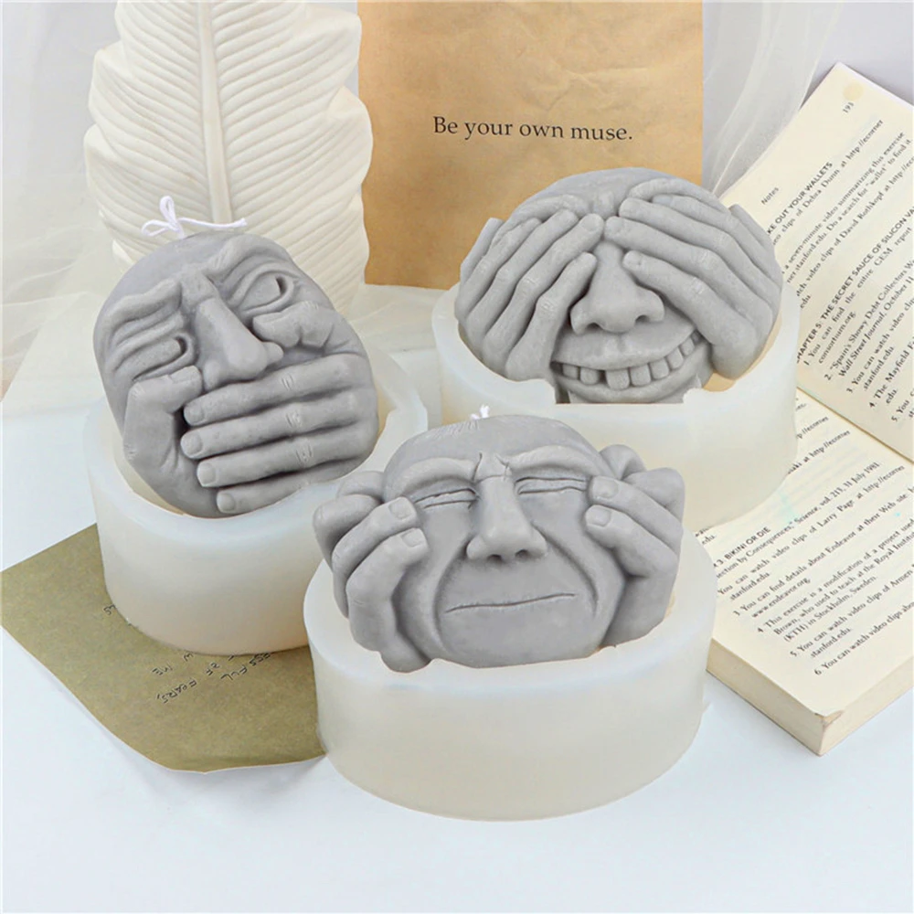 3D Funny Human Face Candle Molds Silicone Candle Making Aroma Soy Wax Soap Polymer Clay Plaster Epoxy Resin Moulds Home Decor
3D Funny Human Face Candle Molds Silicone Candle Making Aroma Soy Wax Soap Polymer Clay Plaster Epoxy Resin Moulds Home Decor