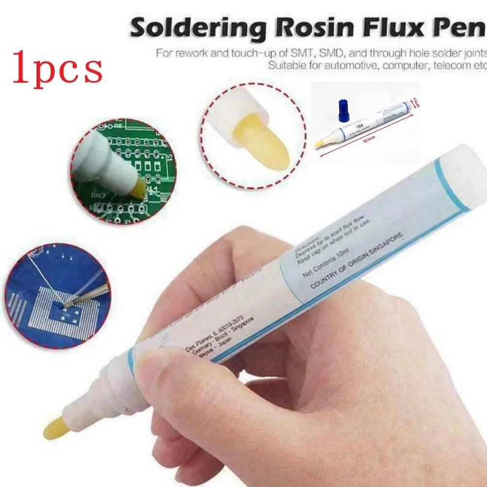 10ml KS-951 KS-186 Rosin Type Flux Pen No Clean Electronic Component Flux Lead Free Solder Soldering PCB FPC Boards SMT SMD
10ml KS-951 KS-186 Rosin Type Flux Pen No Clean Electronic Component Flux Lead Free Solder Soldering PCB FPC Boards SMT SMD