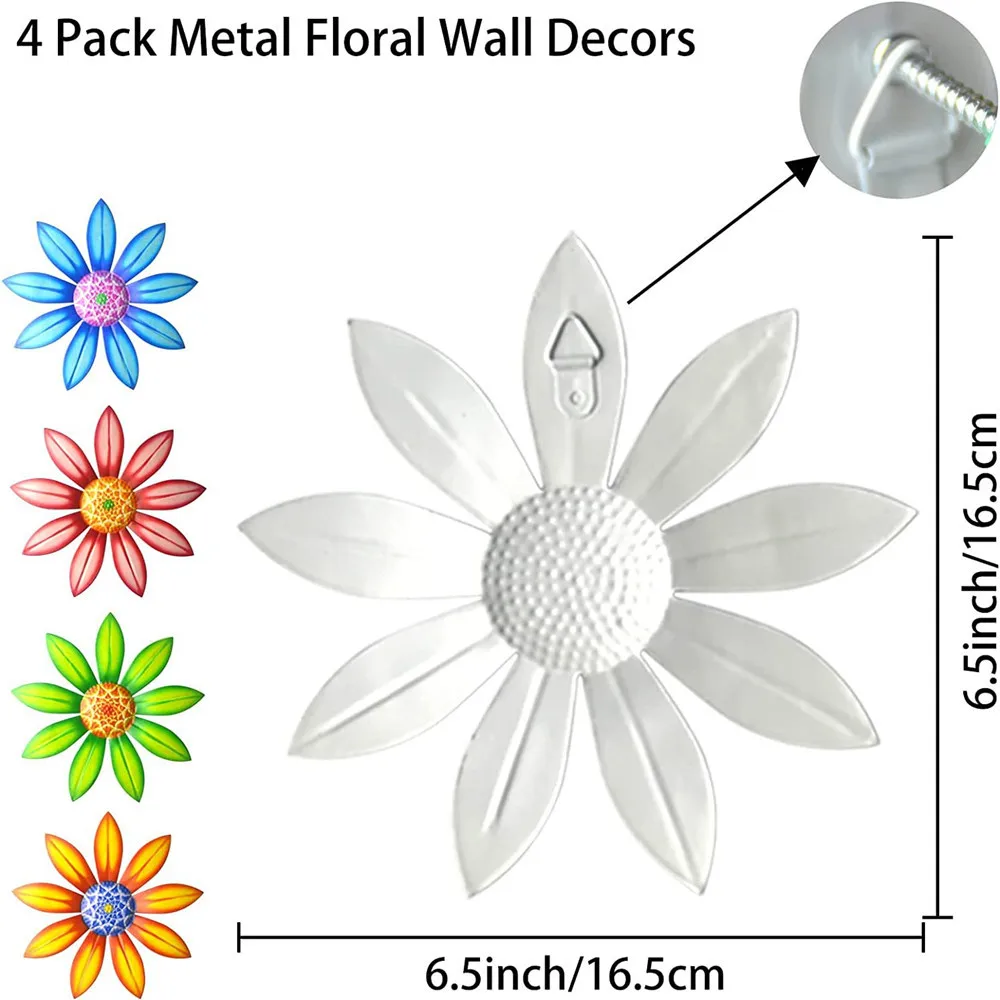 4 Pack Metal Floral Wall Decor Indoor Outdoor Wall Decor Metal Wall Decor Set for Home Office Garden Patio
4 Pack Metal Floral Wall Decor Indoor Outdoor Wall Decor Metal Wall Decor Set for Home Office Garden Patio