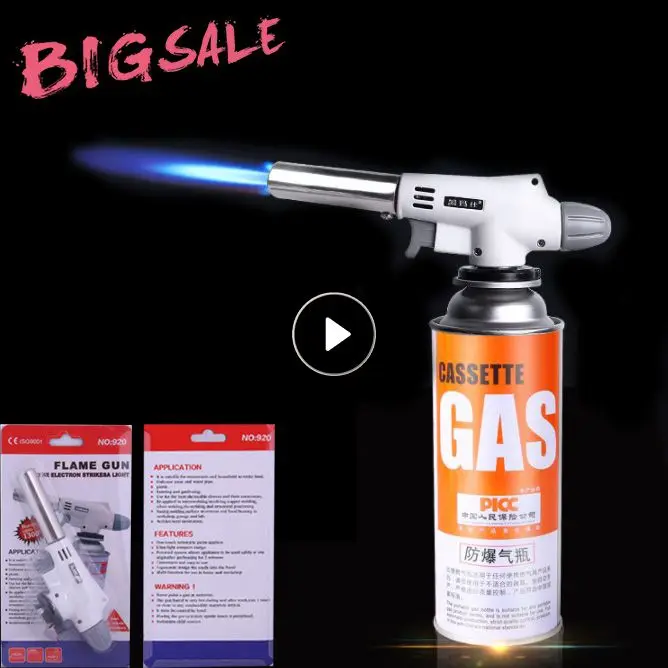 Mini Flame Gun Welding Gas Torch Multifunctional Barbecue Torch Burner For Cooking Heating Tool Camping BBQ Desserts Soldering
Mini Flame Gun Welding Gas Torch Multifunctional Barbecue Torch Burner For Cooking Heating Tool Camping BBQ Desserts Soldering