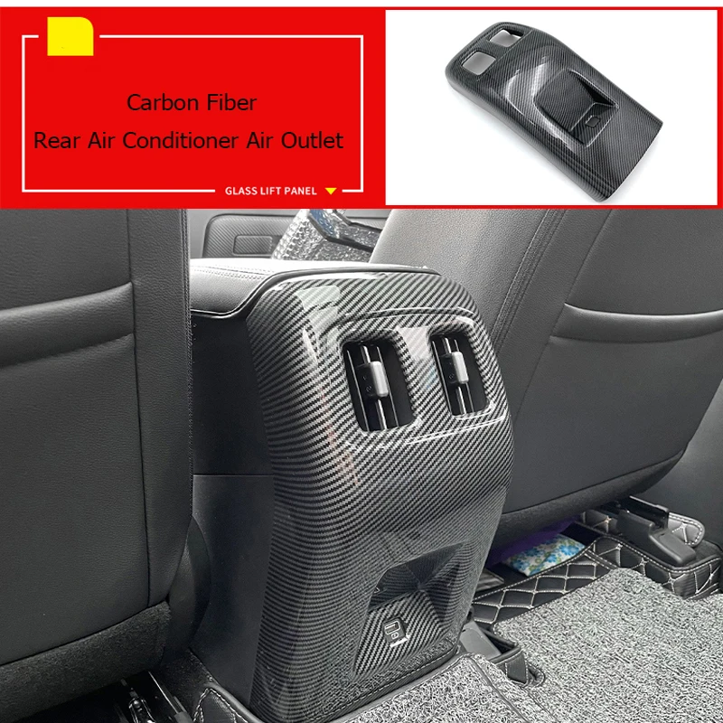 For Hyundai Tucson 2021 2022 NX4 Rear Air Conditioner Air Outlet Carbon Fiber Cover Interior Trim
For Hyundai Tucson 2021 2022 NX4 Rear Air Conditioner Air Outlet Carbon Fiber Cover Interior Trim