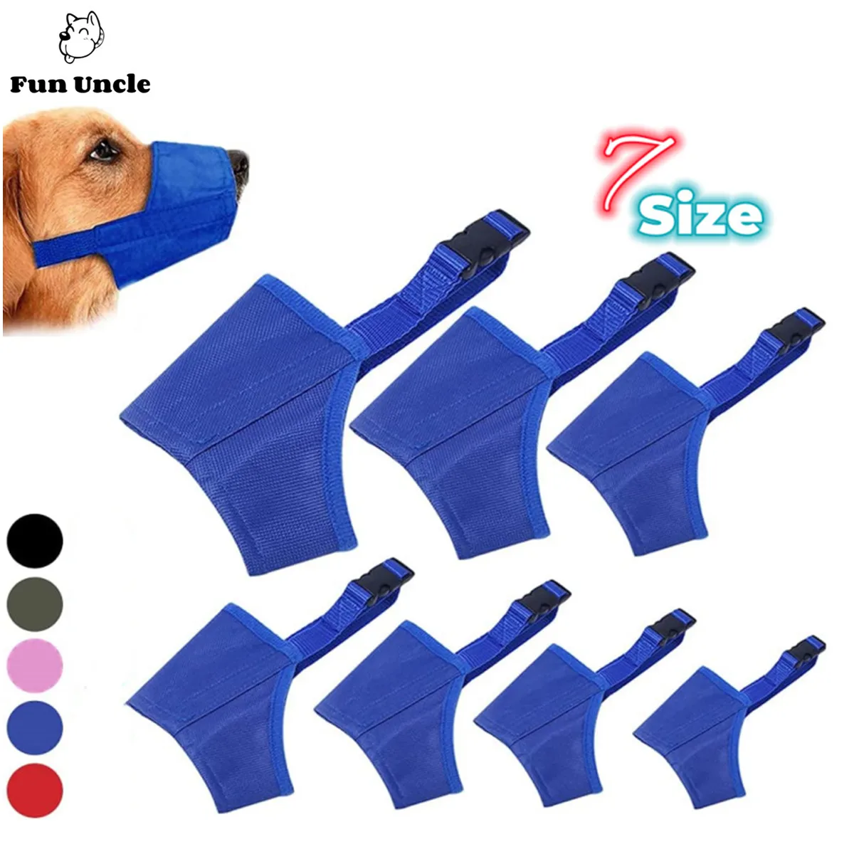 Dog Muzzle, 7 Size Dog Muzzles for Biting Barking Chewing, Soft Adjustable Dog Mouth Cover for Long Snout Small Medium Large Dog
Dog Muzzle, 7 Size Dog Muzzles for Biting Barking Chewing, Soft Adjustable Dog Mouth Cover for Long Snout Small Medium Large Dog
