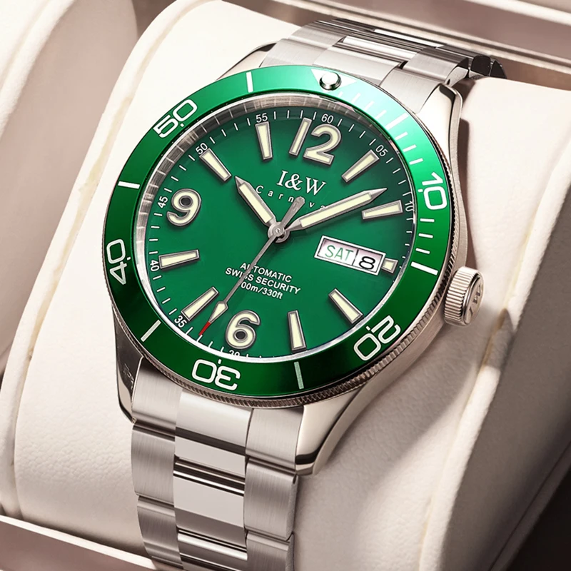 CARNIVAL IW Fashion Top Brand Mens Luminous Watches Business Mechanical Watch Men Steel Strap Waterproof Relogio Masculino 534G
CARNIVAL IW Fashion Top Brand Mens Luminous Watches Business Mechanical Watch Men Steel Strap Waterproof Relogio Masculino 534G