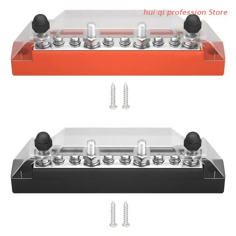 Positive Negative Bus Bar Battery Power Distribution Block 4 x M6 Car Terminal Block Studs 6 x M4 Terminal Bus Screws H8WE
Positive Negative Bus Bar Battery Power Distribution Block 4 x M6 Car Terminal Block Studs 6 x M4 Terminal Bus Screws H8WE