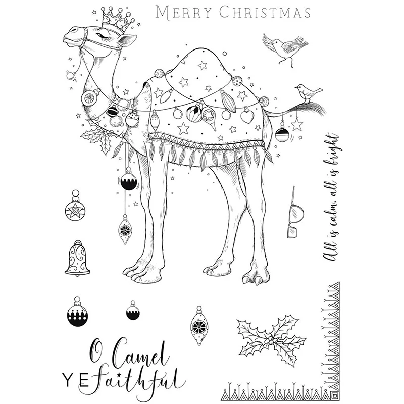 O Camel Ye Faithful Clear Stamps Christmas Lights Ornaments Transparent Silicone Stamp for DIY Scrapbooking Paper Cards Making
O Camel Ye Faithful Clear Stamps Christmas Lights Ornaments Transparent Silicone Stamp for DIY Scrapbooking Paper Cards Making