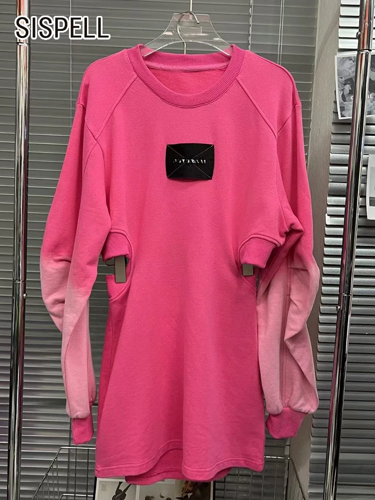 SISPELL Colorblock Mini Dress For Women Round Neck Long Sleeve Hollow Out Patchwork Letter Graphic Dresses Female Clothing Style
SISPELL Colorblock Mini Dress For Women Round Neck Long Sleeve Hollow Out Patchwork Letter Graphic Dresses Female Clothing Style