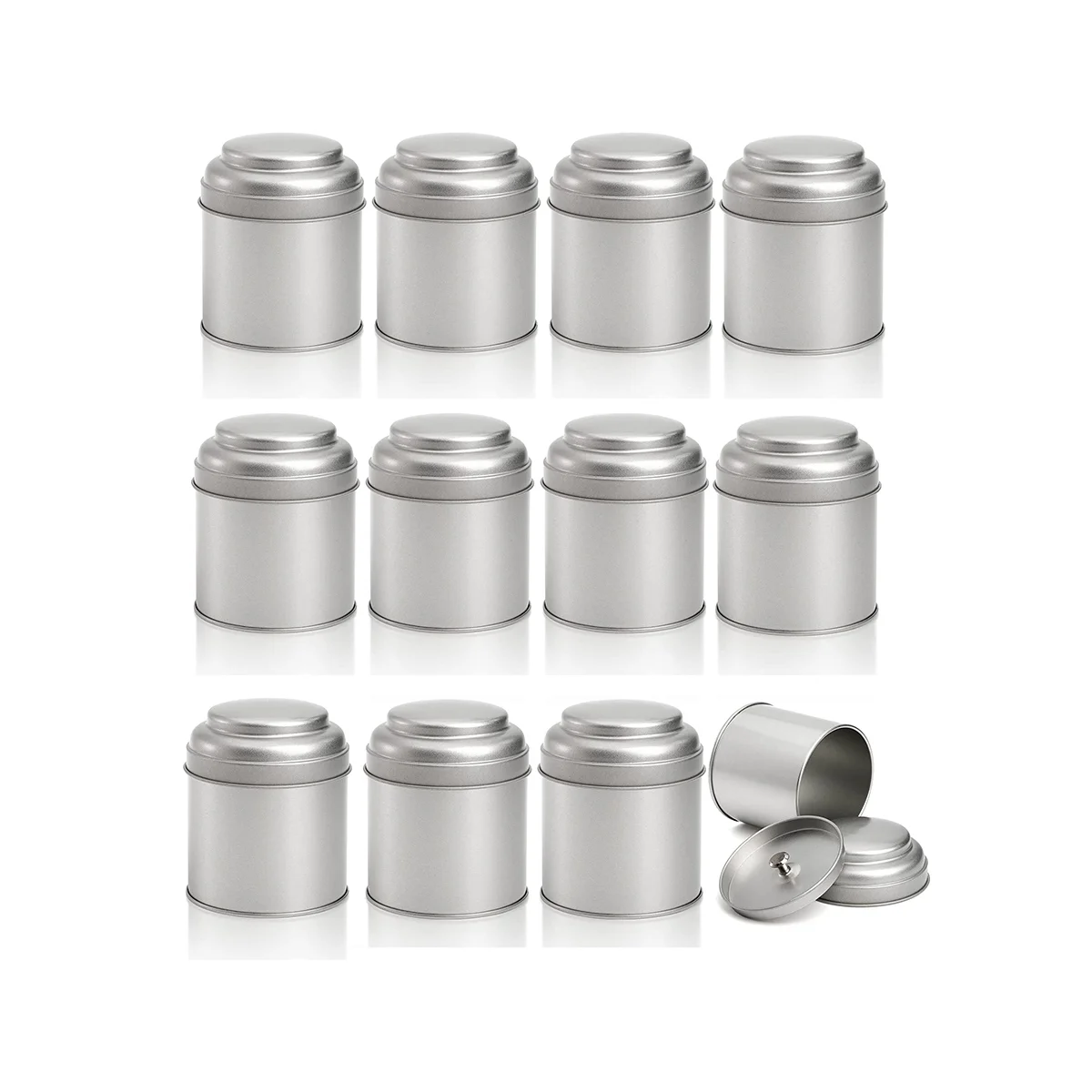 12 Pcs Tea Tin Canister with Airtight Double Lid 8Oz Round Tin Can Box Small Kitchen Tea Canister Loose Leaf
12 Pcs Tea Tin Canister with Airtight Double Lid 8Oz Round Tin Can Box Small Kitchen Tea Canister Loose Leaf