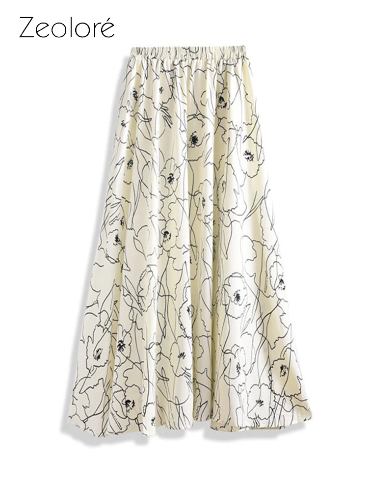 Zeolore 2022 Spring Summer White Black Chiffon Floral Printed Skirts Women Mid-length Causul Abstract A-line Skirt QT1722
Zeolore 2022 Spring Summer White Black Chiffon Floral Printed Skirts Women Mid-length Causul Abstract A-line Skirt QT1722