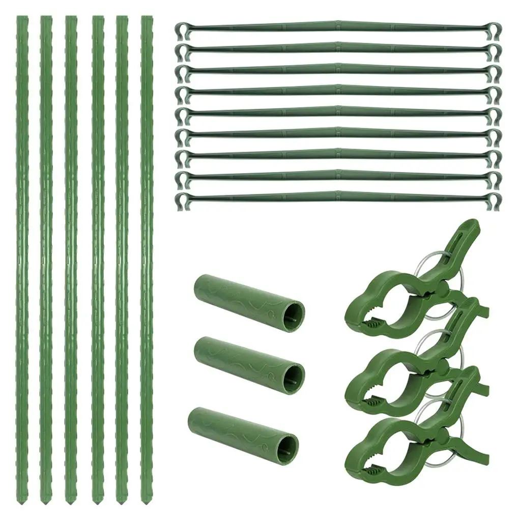 Практичная сборная стойка для садовых растений, многофункциональная прочная клетка с 3 зажимами для вертикальных альпинистских растений 
Практичная сборная стойка для садовых растений, многофункциональная прочная клетка с 3 зажимами для вертикальных альпинистских растений