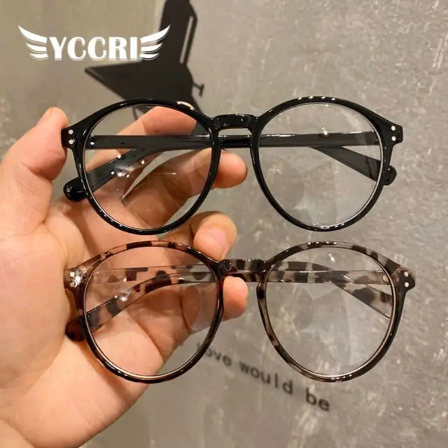 Elliptical Frame Myopia Glasses Korean Retro Spectacle Frame Student Reading Glasses 0 to -6.0
Elliptical Frame Myopia Glasses Korean Retro Spectacle Frame Student Reading Glasses 0 to -6.0