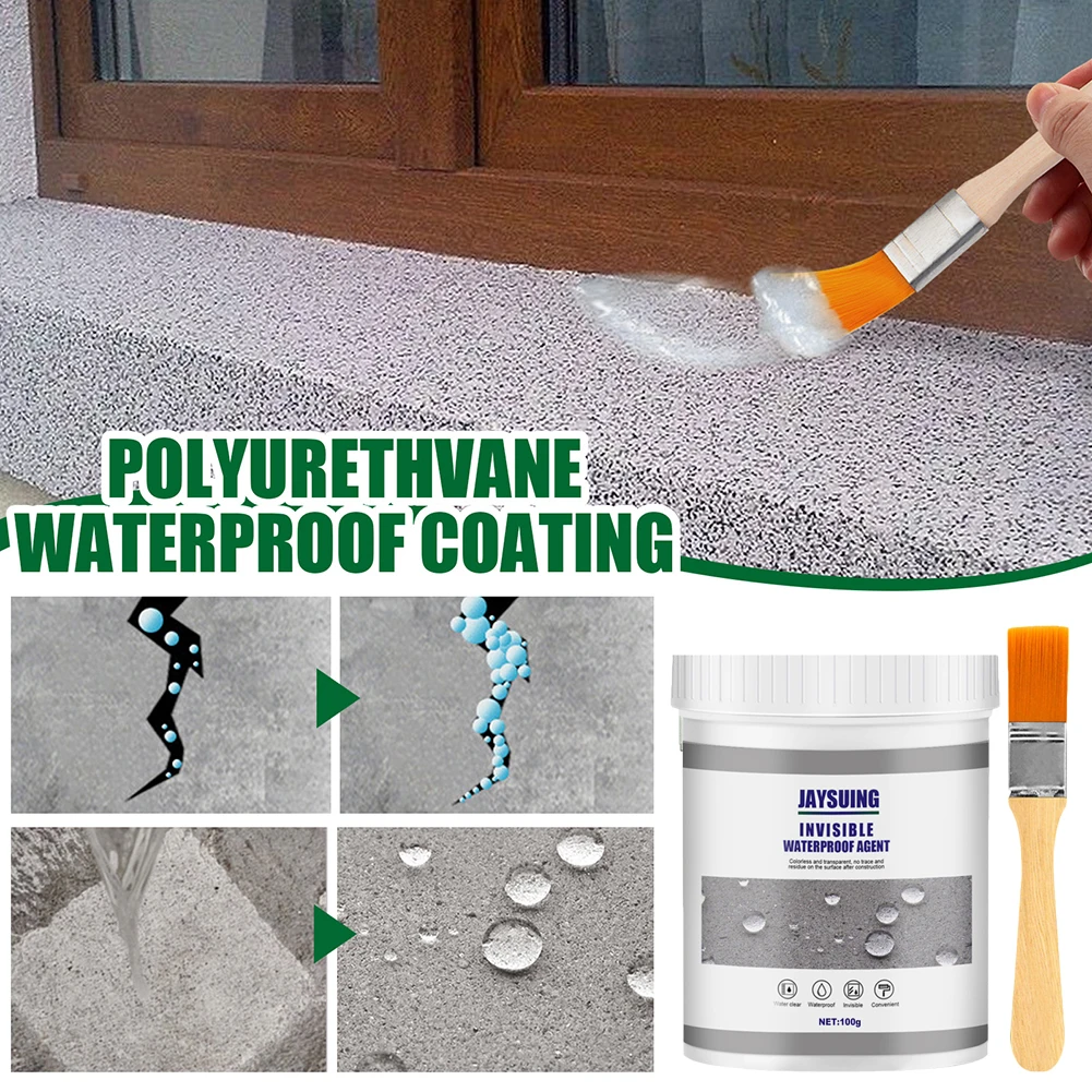 30/100g Waterproof Coating Invisible Paste Sealant Polyurethane Glue with Brush Adhesive Repair Glue for Home Roof Bathroom
30/100g Waterproof Coating Invisible Paste Sealant Polyurethane Glue with Brush Adhesive Repair Glue for Home Roof Bathroom