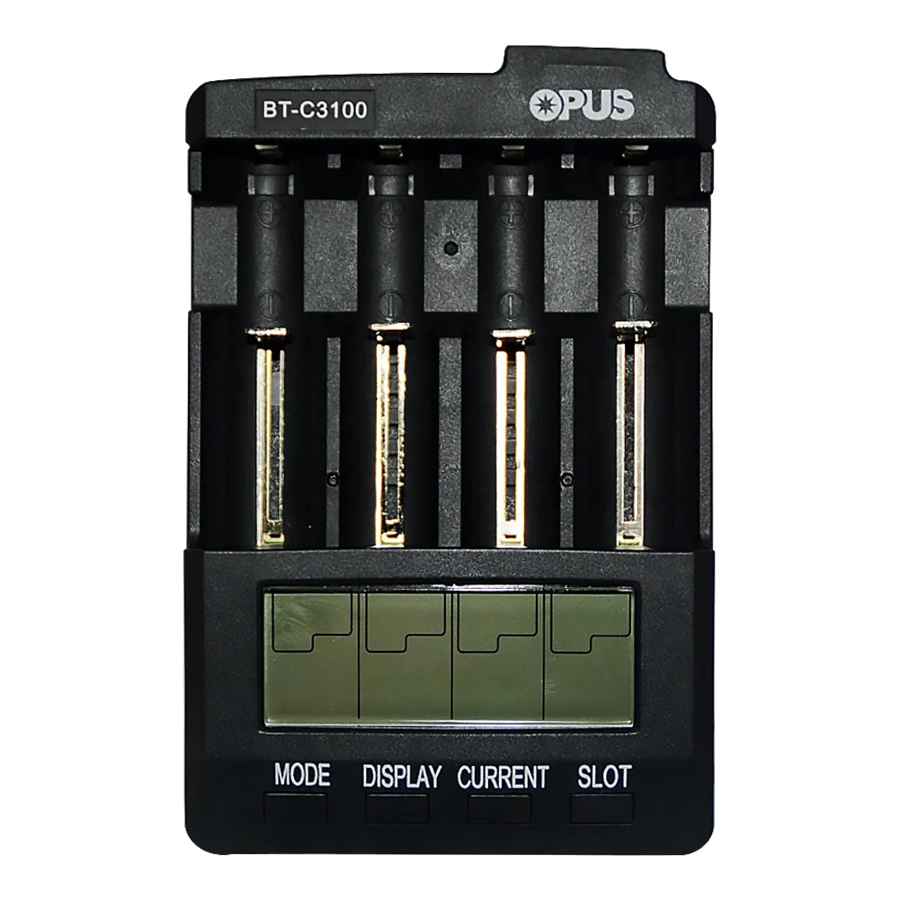 Зарядное устройство OPUS BT-C3100 V2.2, универсальное умное зарядное устройство с четырьмя слотами для Li-Ion Ni-Cd Ni-MH аккумуляторов
Зарядное устройство OPUS BT-C3100 V2.2, универсальное умное зарядное устройство с четырьмя слотами для Li-Ion Ni-Cd Ni-MH аккумуляторов