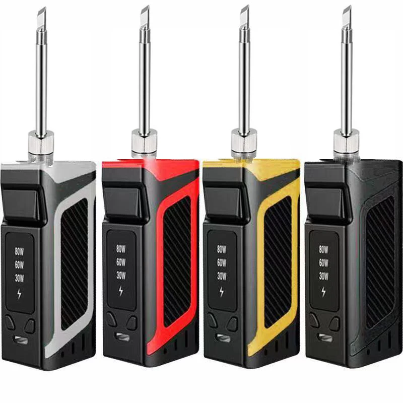 High-power 30-80W battery-powered soldering iron USB charging soldering iron 510 port portable wireless charging soldering iron
High-power 30-80W battery-powered soldering iron USB charging soldering iron 510 port portable wireless charging soldering iron