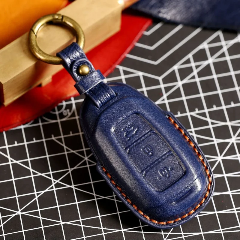 For Leather Car Key Case Cover Fob for Hyundai Tucson Fista IX25 IX35 Mistra Elantra Sonata Verna Keychain Holder Shell
For Leather Car Key Case Cover Fob for Hyundai Tucson Fista IX25 IX35 Mistra Elantra Sonata Verna Keychain Holder Shell