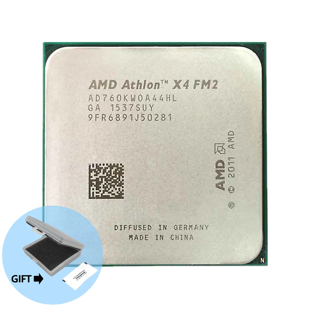 AMD Athlon X4 760 K 760 K четырехъядерный Quad-Thread 3,8G 100W AD760KWOA44HL разъем FM2
AMD Athlon X4 760 K 760 K четырехъядерный Quad-Thread 3,8G 100W AD760KWOA44HL разъем FM2