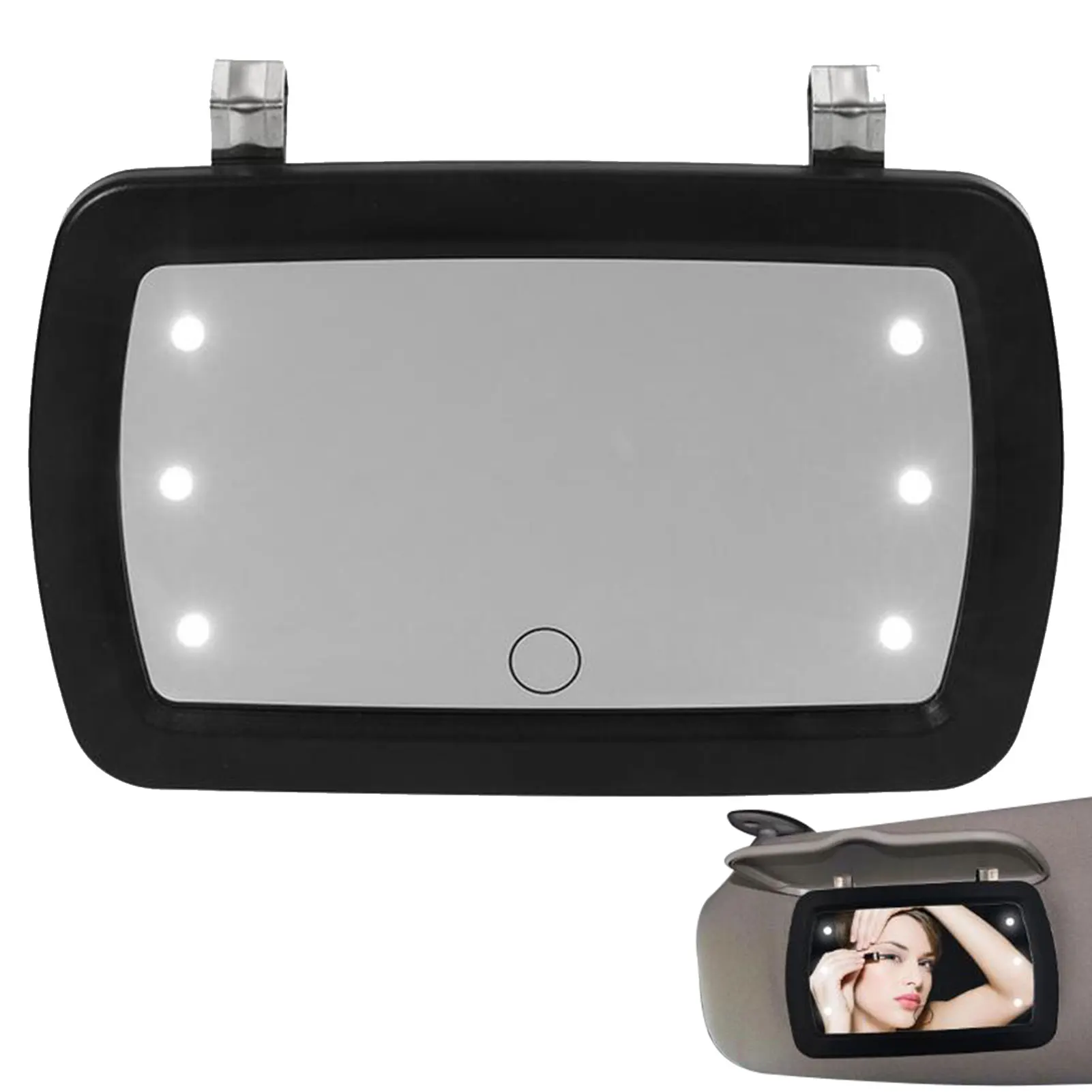 Car Vanity Mirror HD Sun Visors Mirror Car Makeup Mirror With 6 LED Lights Touch Switch Rear View Mirror Car Interior Mirror
Car Vanity Mirror HD Sun Visors Mirror Car Makeup Mirror With 6 LED Lights Touch Switch Rear View Mirror Car Interior Mirror