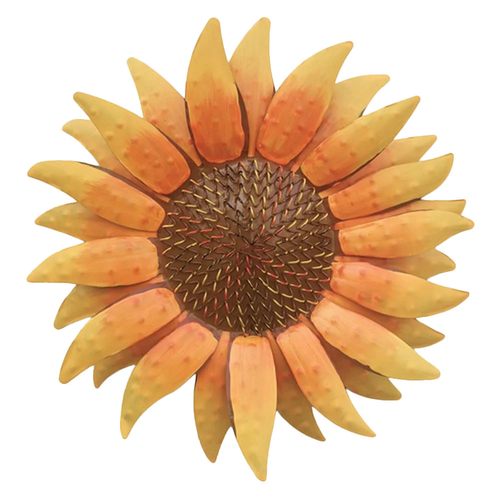 

Sun Flower Wall Delicate Sunflower Decor Fence Decorations Outdoor Scene Hanging Metal Flowers Ornament Pendant