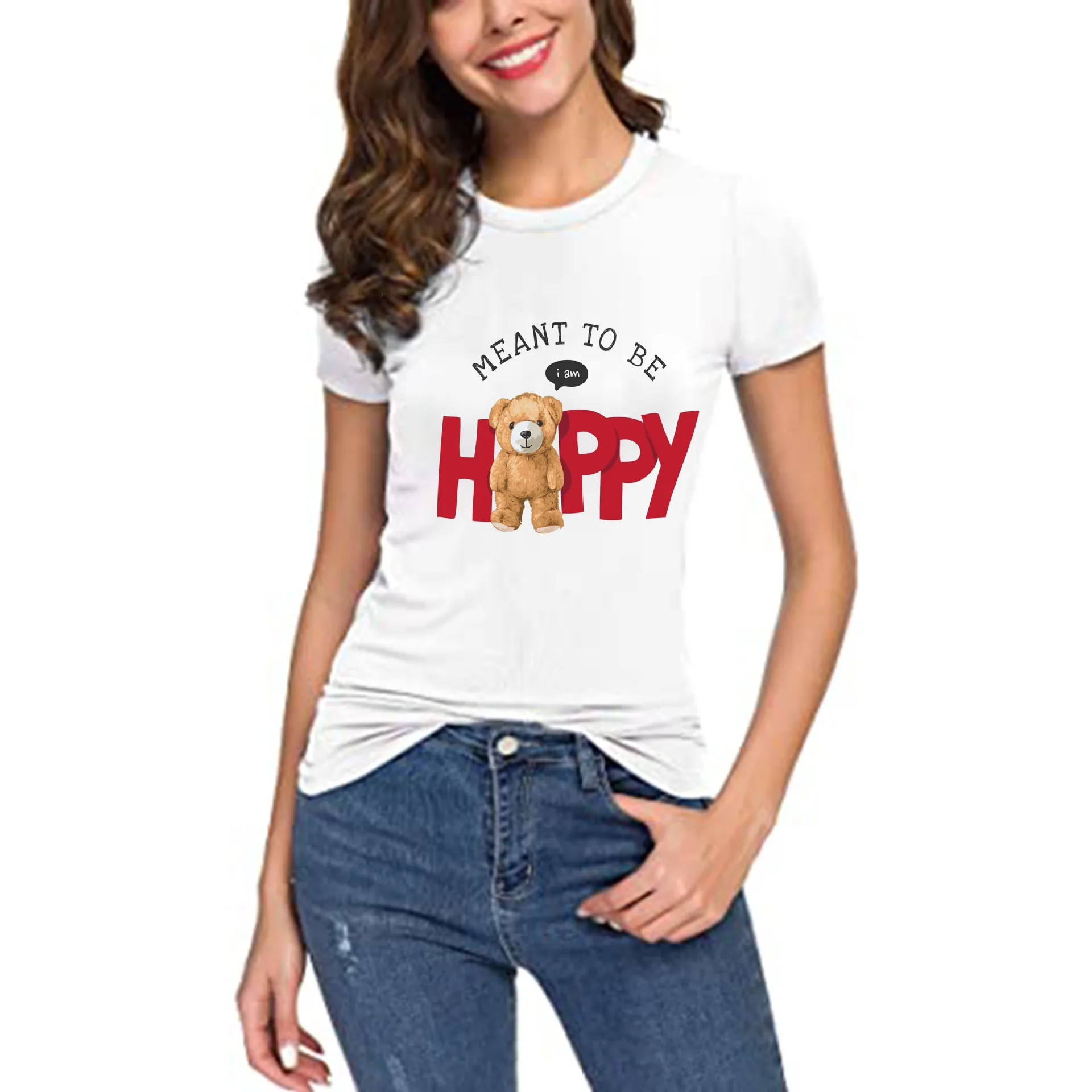 100% Cotton Happy Bear Top T Shirt Summer 2022 T Shirt Women Short Sleeve O Neck T Shirt Unisex Fashion Oversized T Shirt S-4XL
100% Cotton Happy Bear Top T Shirt Summer 2022 T Shirt Women Short Sleeve O Neck T Shirt Unisex Fashion Oversized T Shirt S-4XL