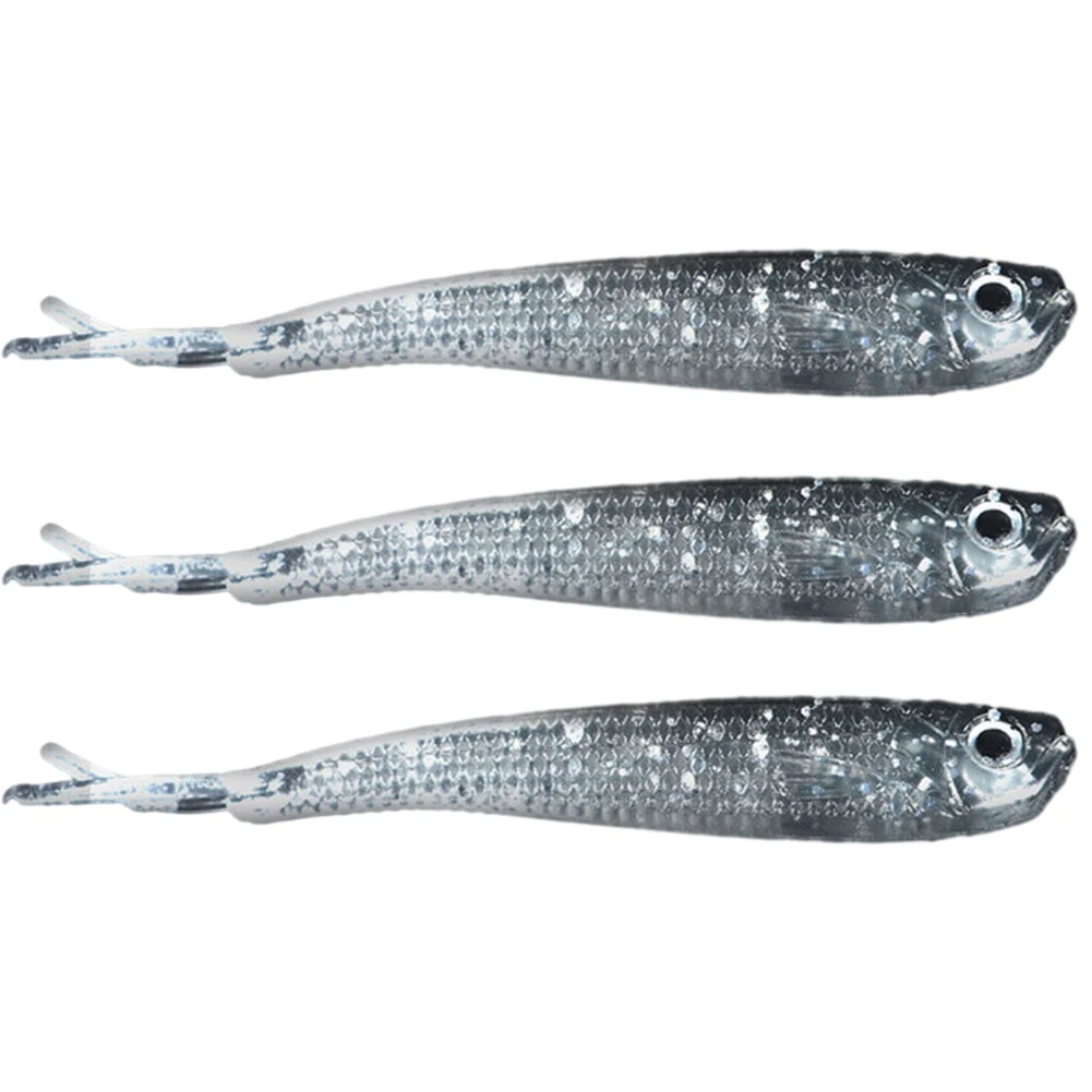 3PCS 7.5cm Gray Soft Baits Soft PVC Lure Shad Tail Silicone Fishing Bait Accessories With Hook Quick-release Fishing Baits
3PCS 7.5cm Gray Soft Baits Soft PVC Lure Shad Tail Silicone Fishing Bait Accessories With Hook Quick-release Fishing Baits