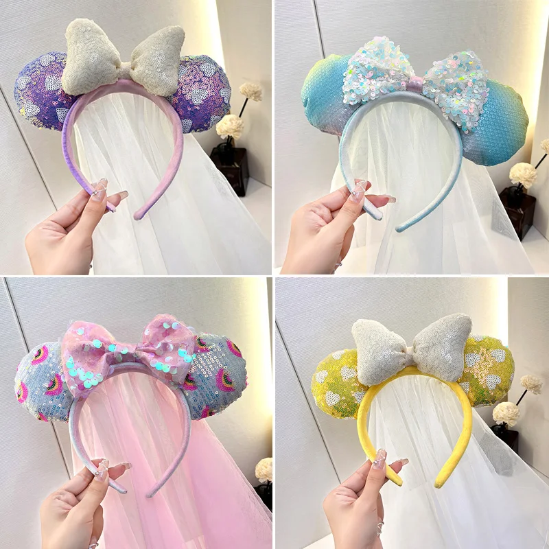 1PCS Mouse ears Hair Band Popular Exquisite Women's Sequins Mesh Butterfly Tie Hair Band Amusement Park Hair Accessories
1PCS Mouse ears Hair Band Popular Exquisite Women's Sequins Mesh Butterfly Tie Hair Band Amusement Park Hair Accessories