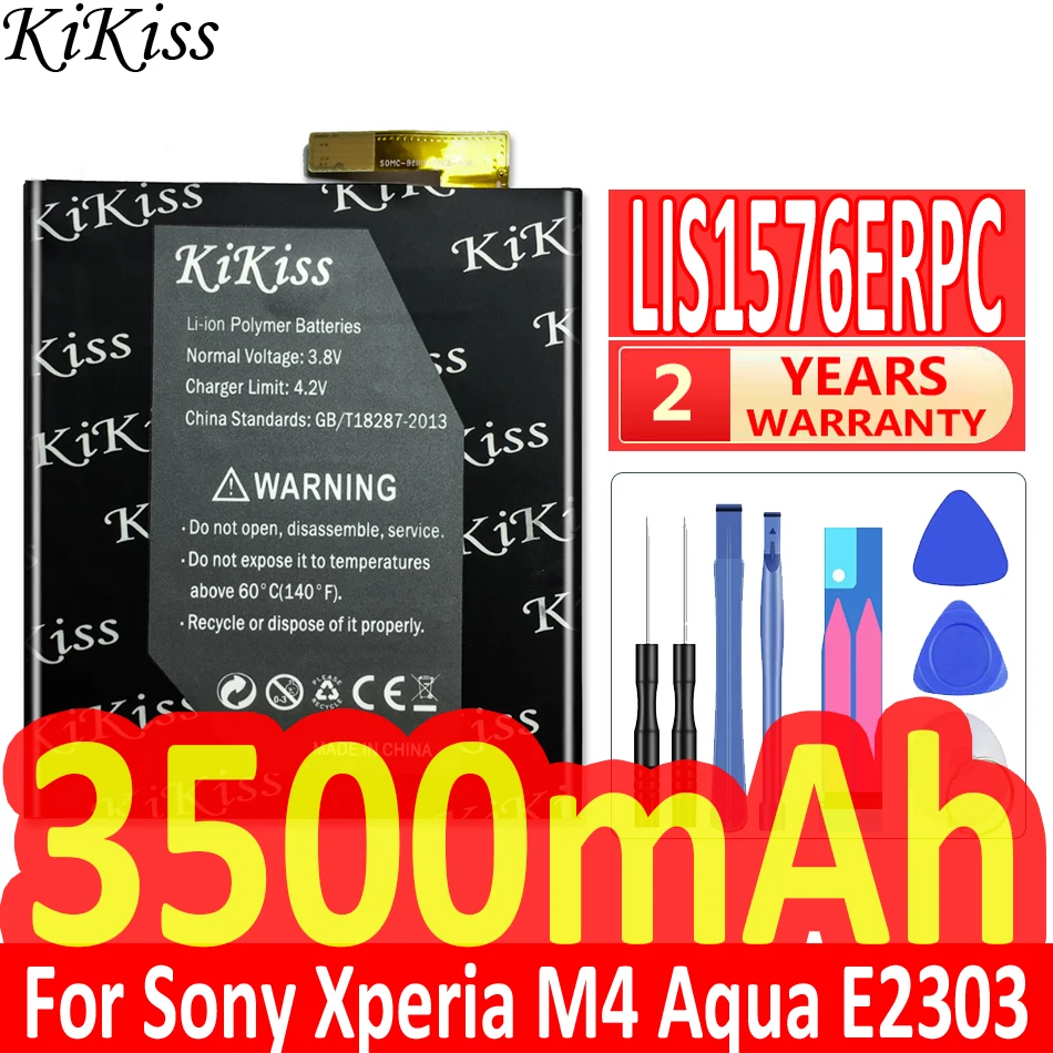 KiKiss For Sony 3500mA LIS1576ERPC Battery For SONY Xperia M4 Aqua E2353 E2303 E2333 E2306 E2312 E2363 AGPB014-A001 Phone
KiKiss For Sony 3500mA LIS1576ERPC Battery For SONY Xperia M4 Aqua E2353 E2303 E2333 E2306 E2312 E2363 AGPB014-A001 Phone