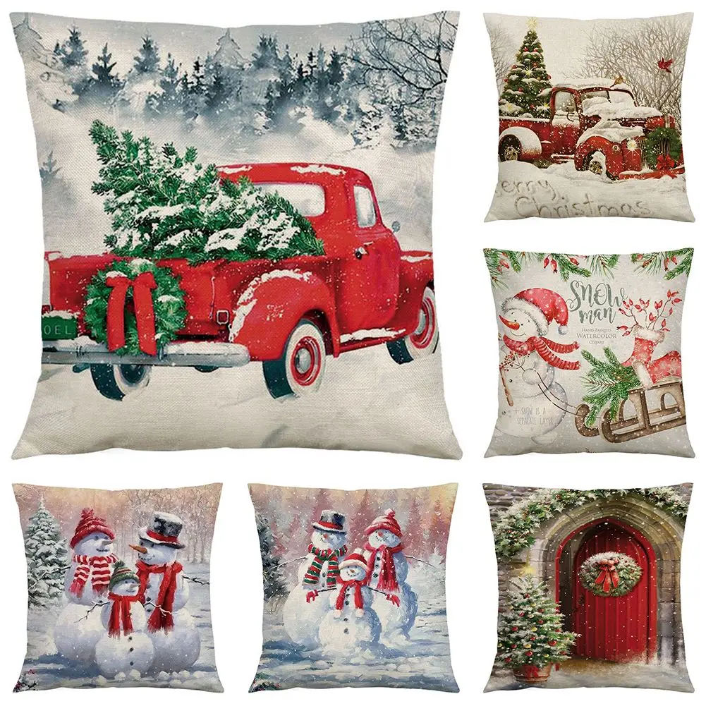 Christmas Pillow Cushion Cover 45x45cm Sofa Throw Pillowcases Car Painting Printed Xmas Home Decor Christmas Decorations 2023
Christmas Pillow Cushion Cover 45x45cm Sofa Throw Pillowcases Car Painting Printed Xmas Home Decor Christmas Decorations 2023