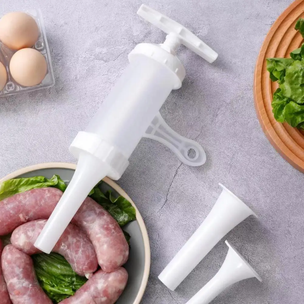 1 Set Ergonomic Effective Sausage Stuffer Plastic Practical Manual Sausage Applier for Home Manual Sausage Meat Fillers Machine
1 Set Ergonomic Effective Sausage Stuffer Plastic Practical Manual Sausage Applier for Home Manual Sausage Meat Fillers Machine