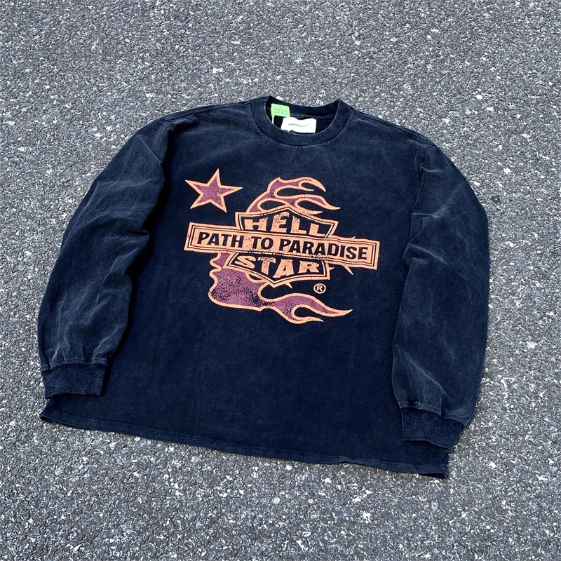 2023 HELLSTAR "Salute to Harley" Limited American West Coast Graffiti Hip Hop Style Made Old Wash High Street Long Sleeve
2023 HELLSTAR "Salute to Harley" Limited American West Coast Graffiti Hip Hop Style Made Old Wash High Street Long Sleeve