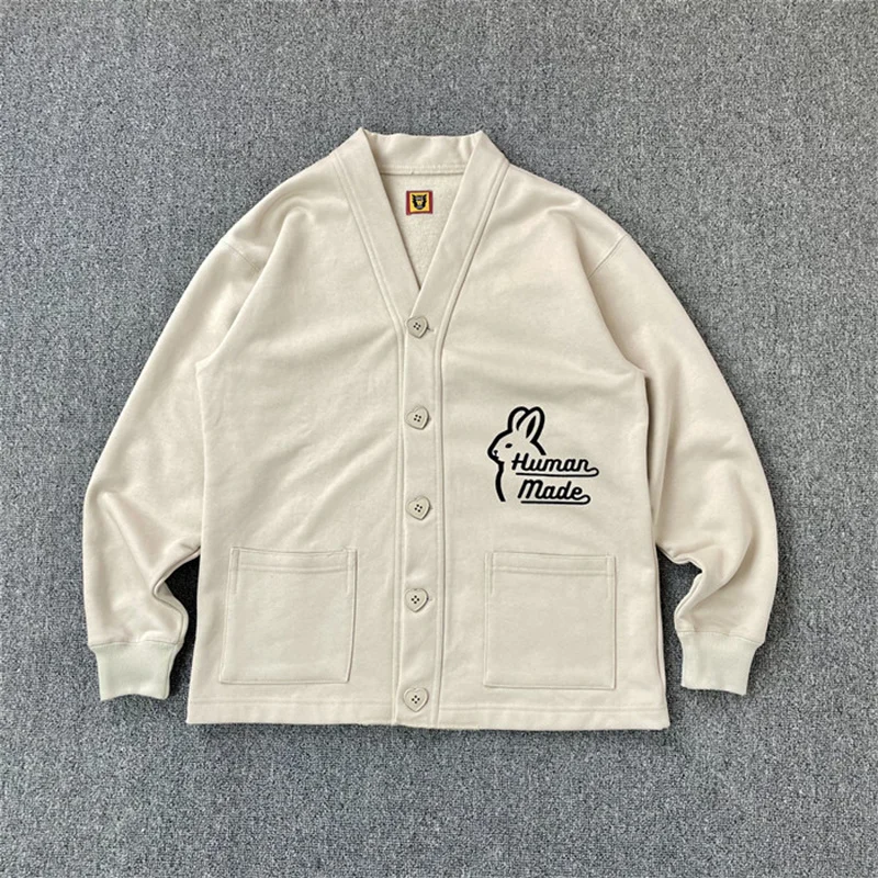 Style HUMAN MADE Japanese Spring Autumn Rabbit Character Printing Men And Women Plush Knitted Cardigan Coat
Style HUMAN MADE Japanese Spring Autumn Rabbit Character Printing Men And Women Plush Knitted Cardigan Coat
