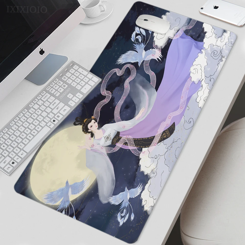 Коврик для мыши Moon в китайском стиле, большой игровой коврик для мыши размера XL, Настольный коврик, офисный ковер из натурального каучука, компьютерная мышь 
Коврик для мыши Moon в китайском стиле, большой игровой коврик для мыши размера XL, Настольный коврик, офисный ковер из натурального каучука, компьютерная мышь