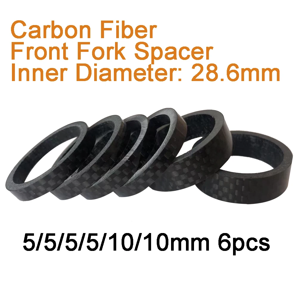 6pcs Carbon Fiber Headset Fork Spacers kit Handlebar Washer Ring Gasket Front Fork MTB Bicycle Bike Stem Road Bike Lightweigh
6pcs Carbon Fiber Headset Fork Spacers kit Handlebar Washer Ring Gasket Front Fork MTB Bicycle Bike Stem Road Bike Lightweigh