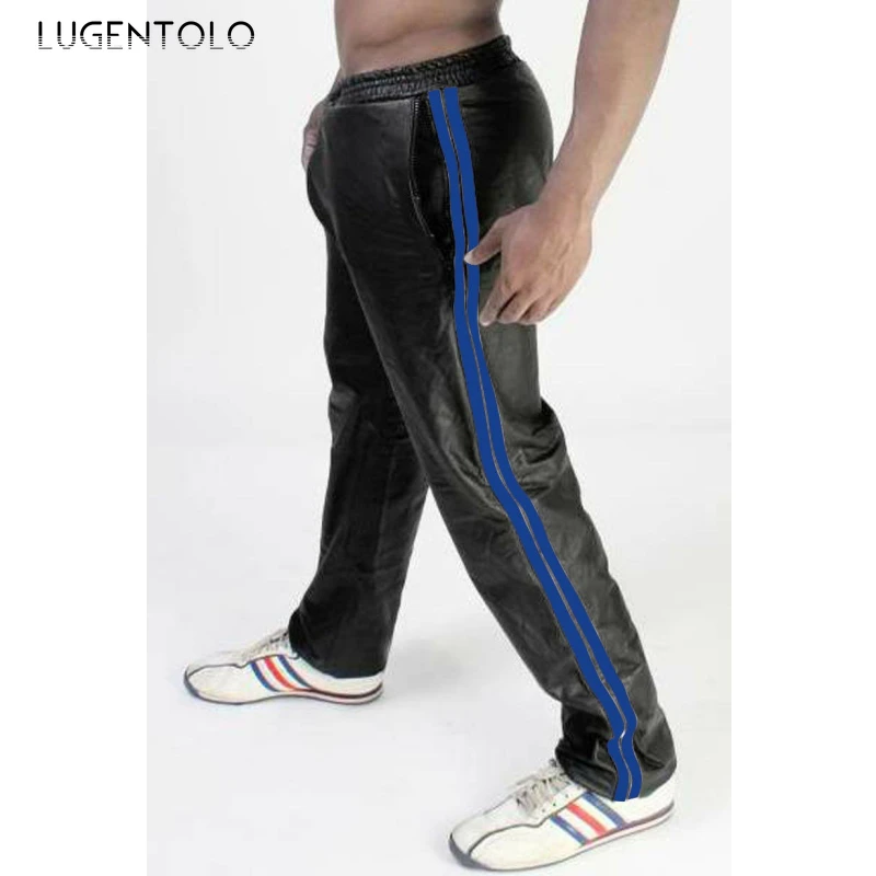 Men PU Pants Faux Leather Casual Trousers Large Size Mid Waist Autumn Straight Mens Long Street Fashion Faux Leather Pants
Men PU Pants Faux Leather Casual Trousers Large Size Mid Waist Autumn Straight Mens Long Street Fashion Faux Leather Pants