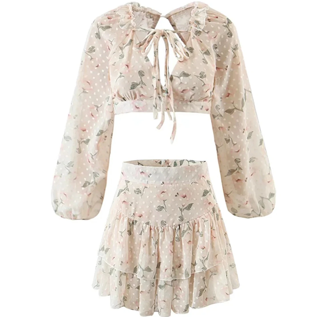 Модная винтажная шифоновая жаккардовая рубашка с вырезами и волнистыми вставками в стиле блогера, пикантные комплекты мини-юбки с высокой ...
Модная винтажная шифоновая жаккардовая рубашка с вырезами и волнистыми вставками в стиле блогера, пикантные комплекты мини-юбки с высокой ...