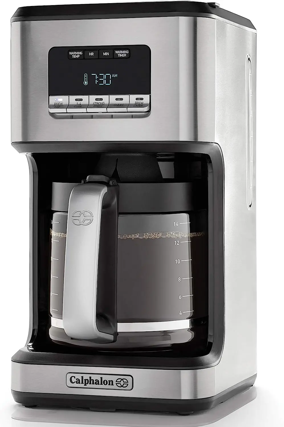Coffee Maker, Programmable Coffee Machine with Glass Carafe, 14 Cups, Stainless Steel
Coffee Maker, Programmable Coffee Machine with Glass Carafe, 14 Cups, Stainless Steel