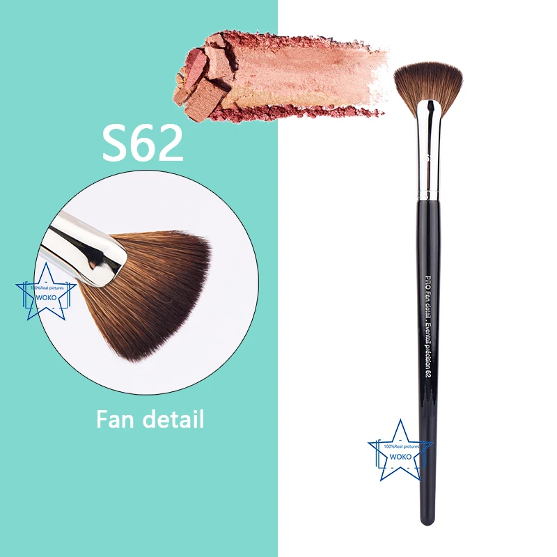 S62 Small Fan Brush Highlighting Makeup Brush High Quality Synthetic Hair Fan Detail Facial Contour Powder Makeup Tool
S62 Small Fan Brush Highlighting Makeup Brush High Quality Synthetic Hair Fan Detail Facial Contour Powder Makeup Tool