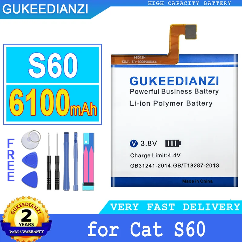 Аккумулятор GUKEEDIANZI S 60 6100mAh для Caterpillar Cat S60 APP-12F-F57571-CGX-111 аккумуляторные батареи + Бесплатные инструменты
Аккумулятор GUKEEDIANZI S 60 6100mAh для Caterpillar Cat S60 APP-12F-F57571-CGX-111 аккумуляторные батареи + Бесплатные инструменты