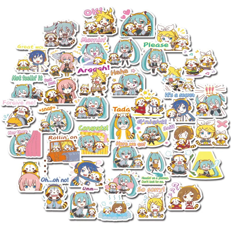 40pcs cartoon hatsune miku hand account sticker pack children cartoon mini sticker mobile phone water cup pvc waterproof sticker
40pcs cartoon hatsune miku hand account sticker pack children cartoon mini sticker mobile phone water cup pvc waterproof sticker