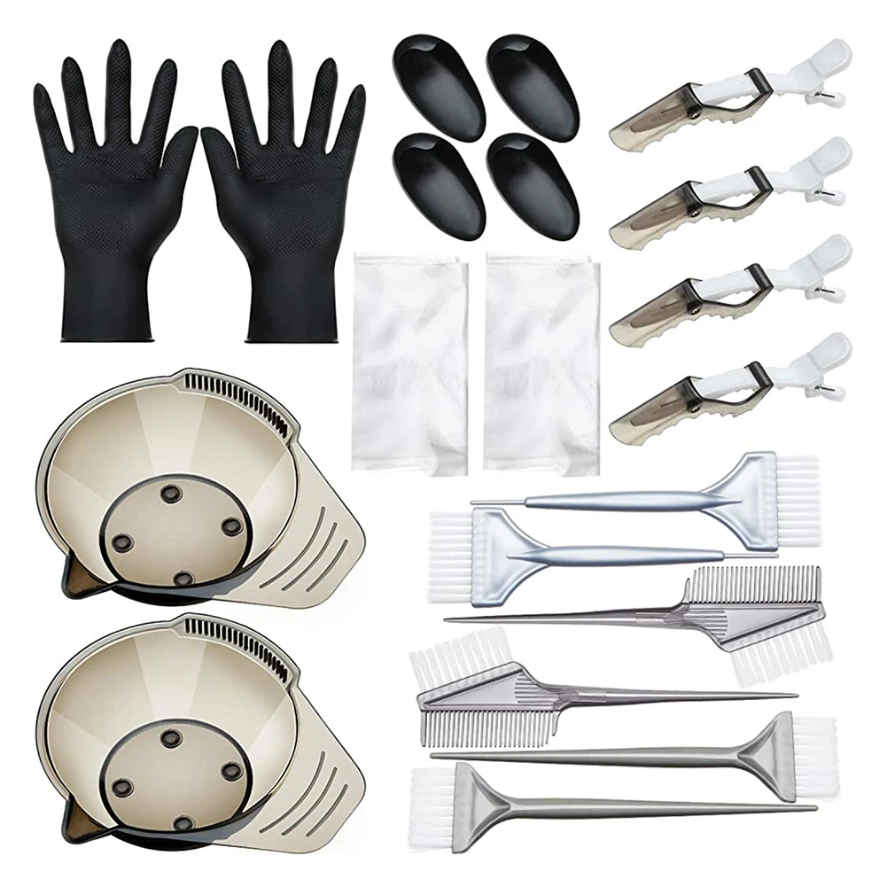 20Pcs/Set Hair Dye Set Tool Salon Styling Kit Disposable Brushes Dyeing Bowl Comb Home Dyeing Hair Coloring Tools
20Pcs/Set Hair Dye Set Tool Salon Styling Kit Disposable Brushes Dyeing Bowl Comb Home Dyeing Hair Coloring Tools